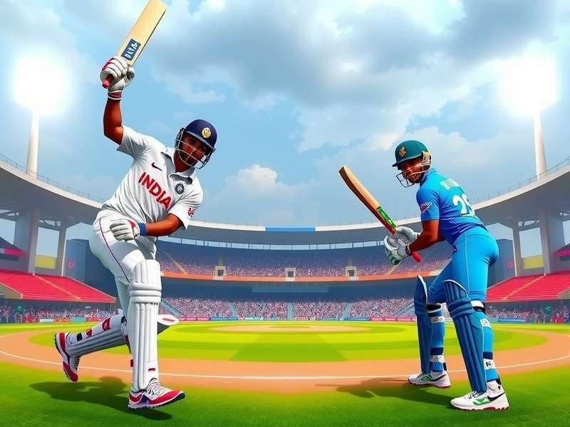 Indian Crick Legends 19 Gameplay Featuring 1990s Indian Cricket Legends Playing at Wankhede Stadium